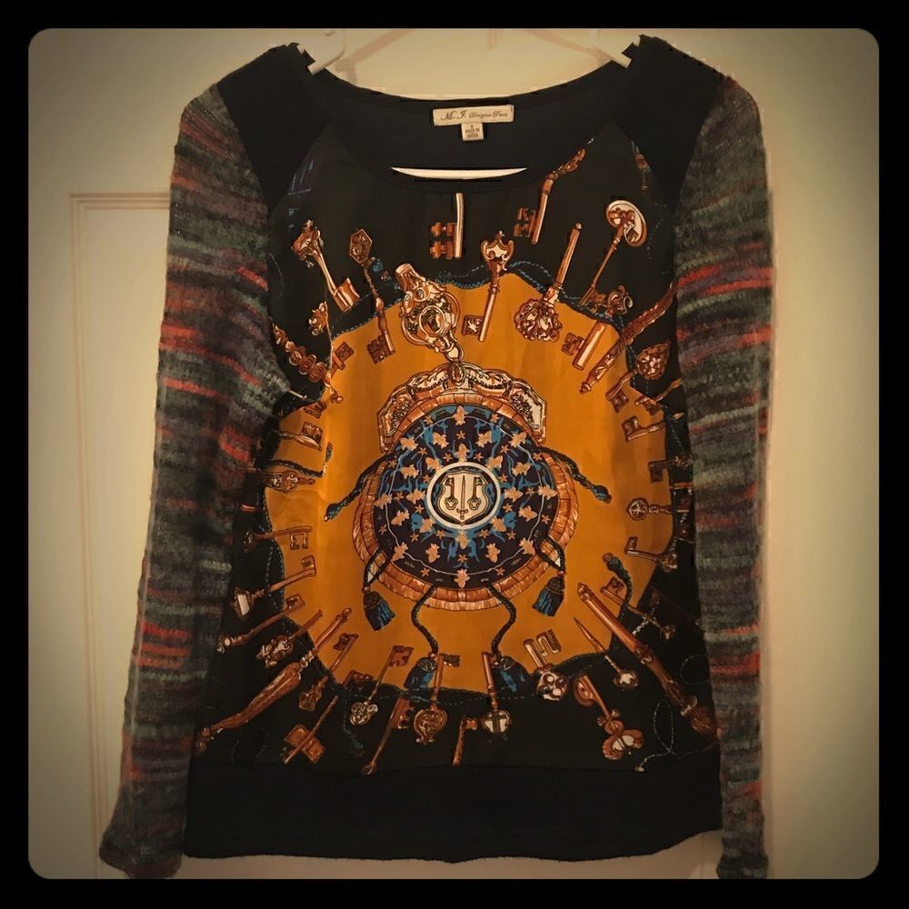 M.J. Designer Paris women’s small multicolor top
